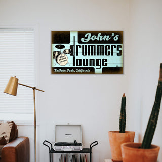 Drummer's Lounge - Wood & Metal Wall Art Wood & Metal Signs Marty Mummert Studio