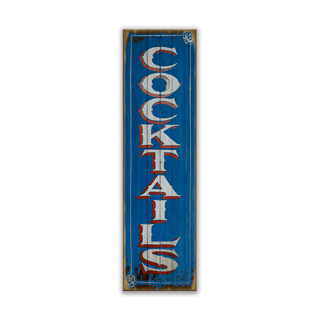 Vintage Cocktails Sign - Wood & Metal Wall Art Wood & Metal Signs Marty Mummert Studio