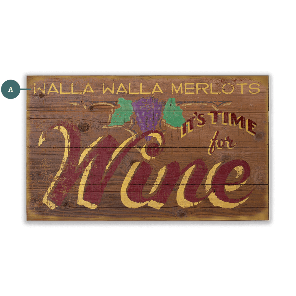 It's Time for Wine - Wood & Metal Wall Art – Old Wood Signs