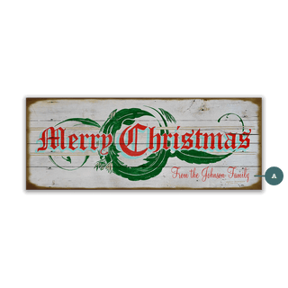 Merry Christmas Sign - Wood & Metal Wall Art Wood & Metal Signs Marty Mummert Studio