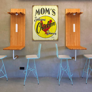 Mom's Chicken Dinners- Wood & Metal Wall Art Wood & Metal Signs Marty Mummert Studio