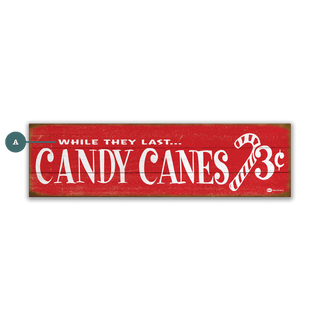 Candy Canes - Wood & Metal Wall Art Wood & Metal Signs Marty Mummert Studio