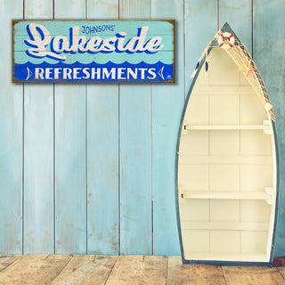 Lakeside Refreshments - Wood & Metal Wall Art Wood & Metal Signs Marty Mummert Studio