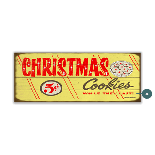 Christmas Cookies- Wood & Metal Wall Art Wood & Metal Signs Marty Mummert Studio