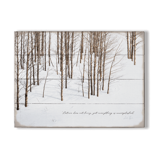 Edge of the Winter Woods - Wood & Metal Wall Art Wood & Metal Signs Michael Underwood