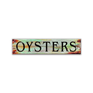 Catch of the Day: Oysters - Wood & Metal Wall Art Wood & Metal Wall Art Out West Design