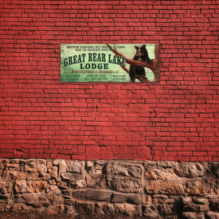 Great Bear Lake Lodge - Wood & Metal Wall Art Wood & Metal Signs Out West Design