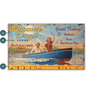 Sunny Days Lodge - Wood & Metal Wall Art Wood & Metal Signs Out West Design