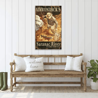 Adirondack's Guide Service - Wood & Metal Wall Art Wood & Metal Wall Art Out West Design