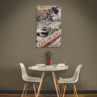 Mountain Ski Rush - Wood & Metal Wall Art Wood & Metal Wall Art Out West Design