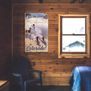 Hit the Slopes - Wood & Metal Wall Art Wood & Metal Signs Out West Design