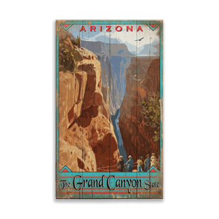 The Grand Canyon State - Wood & Metal Wall Art Wood & Metal Signs Out West Design