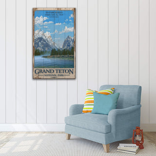 Grand Teton National Park - Wood & Metal Wall Art Wood & Metal Signs Out West Design