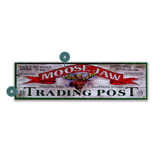 Moose Jaw Trading Post - Wood & Metal Wall Art Wood & Metal Signs Out West Design