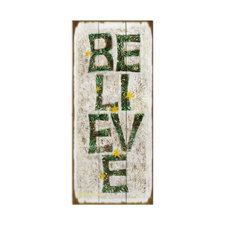 Believe in the Season - Wood & Metal Wall Art Wood & Metal Wall Art Shelle Lindholm