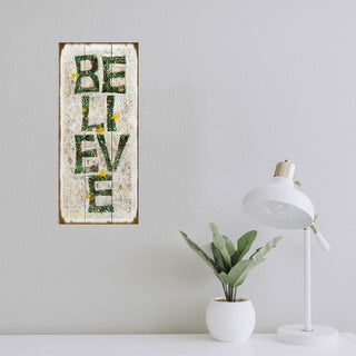 Believe in the Season - Wood & Metal Wall Art Wood & Metal Wall Art Shelle Lindholm