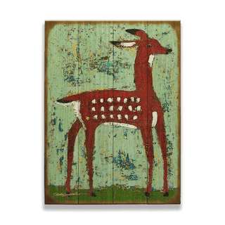 Flora - Wood Plank Wall Art Wood & Metal Signs Shelle Lindholm