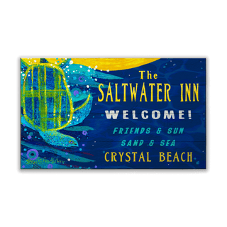 Saltwater Inn - Wood & Metal Wall Art Wood & Metal Wall Art Shelle Lindholm