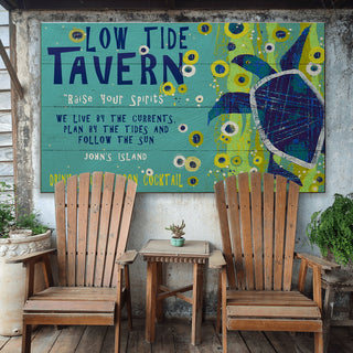 Low Tide Tavern - Wood & Metal Wall Art Wood & Metal Wall Art Shelle Lindholm