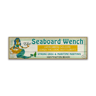 Seaboard Wench - Wood & Metal Wall Art Wood & Metal Wall Art Shelle Lindholm