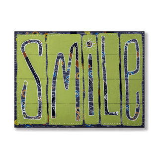 Smile - Wood & Metal Wall Art Wood & Metal Wall Art Shelle Lindholm