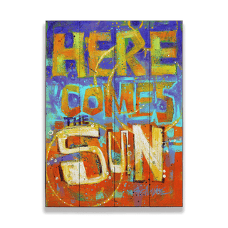 Here Comes the Sun - Wood & Metal Wall Art Wood & Metal Wall Art Shelle Lindholm