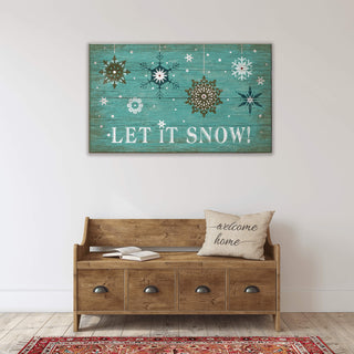 Let it Snow - Wood Plank Wall Art Wood & Metal Signs Suzanne Nicoll