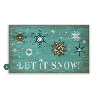 Let it Snow - Wood Plank Wall Art Wood & Metal Signs Suzanne Nicoll