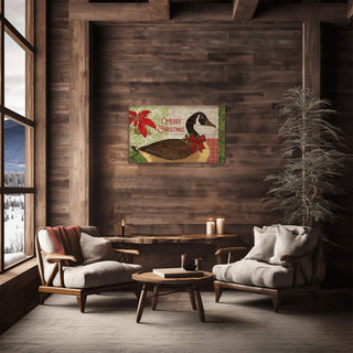 Christmas Goose - Wood Plank Wall Art Wood & Metal Signs Suzanne Nicoll