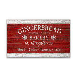 Gingerbread Bakery - Wood Plank Wall Art Wood & Metal Signs Suzanne Nicoll