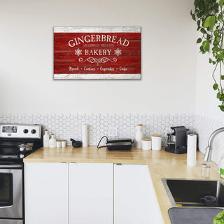 Gingerbread Bakery - Wood Plank Wall Art Wood & Metal Signs Suzanne Nicoll