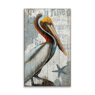 Pelican Perch: Generic - Wood Plank Wall Art Wood & Metal Signs Suzanne Nicoll