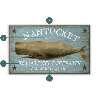 Nantucket Whaling Company - Wood Plank Wall Art Wood & Metal Signs Suzanne Nicoll