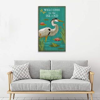 Welcome to the Island - Wood & Metal Wall Art Wood & Metal Signs Suzanne Nicoll