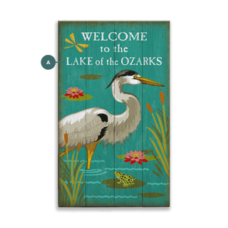 Welcome to the Lake - Wood & Metal Wall Art Wood & Metal Signs Suzanne Nicoll