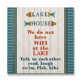 Lake House Rules: Generic - Wood Plank Wall Art Wood & Metal Signs Suzanne Nicoll