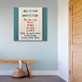 Lake House Rules: Generic - Wood Plank Wall Art Wood & Metal Signs Suzanne Nicoll