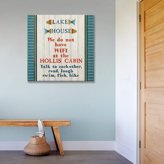 Lake House Rules: Personalized - Wood Plank Wall Art Wood & Metal Signs Suzanne Nicoll