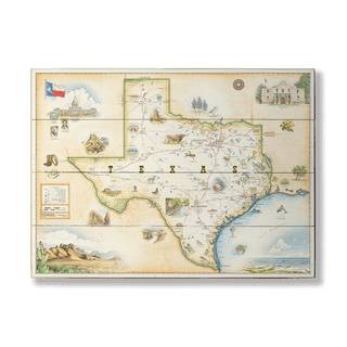 Texas Xplorer Map - Wood & Metal Wall Art Wood & Metal Signs Xplorer Maps