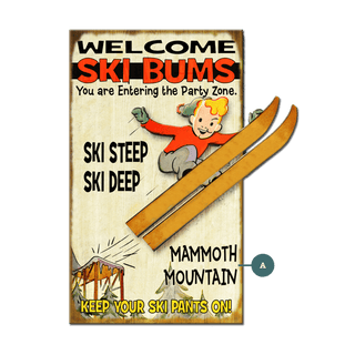 Ski Bums Cut-Up - Wall Decor Shaped Wall Art Meissenburg Designs