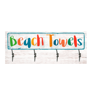 Beach Towels: Generic - Coatrack Coatracks Old Wood Signs