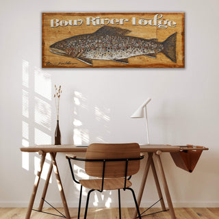 Brown Trout: Personalized - Metal on Wood Cut-Ups Shelle Lindholm