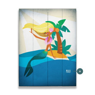 Mermaid's Paradise - Wood & Metal Wall Art Wood & Metal Wall Art Meissenburg Designs