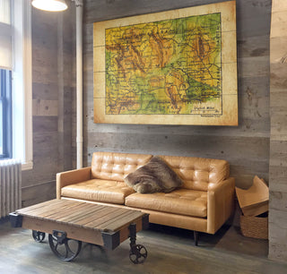 Historic Wyoming Map - Wood & Metal Wall Art Wood & Metal Signs Lisa Middleton