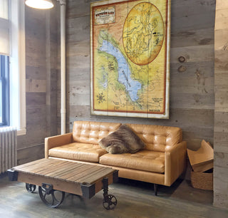 A New Map of Whitefish Lake, Montana - Wood & Metal Wall Art Wood & Metal Wall Art Lisa Middleton