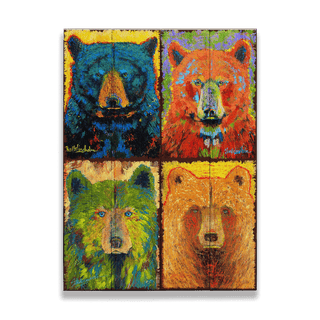 Bear Necessities: Rustic Royals - Wood Plank Wall Art Wood & Metal Signs Shelle Lindholm