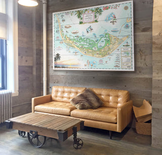 Captiva & Sanibel Islands Xplorer Map - Wood & Metal Wall Art Wood & Metal Signs Xplorer Maps
