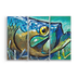 3-Panel Tarpon Fish Box Art - Tarpon