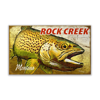 Close-up Trout Sign