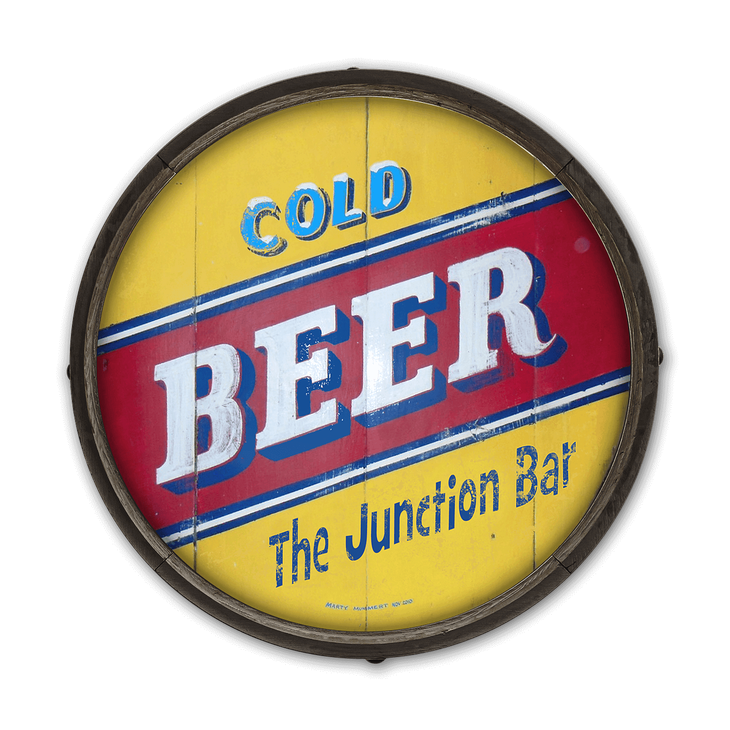 Have a Cold Beer Barrel End Wooden Sign - Have a Cold Beer